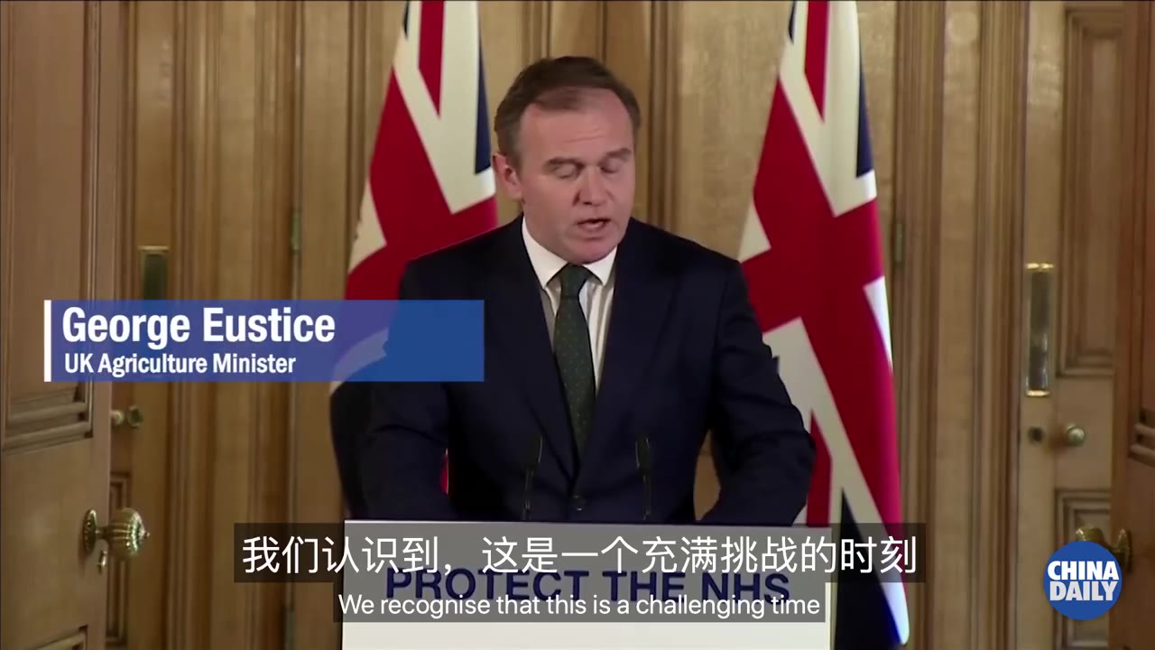 疫情吃紧,英国政府要求民众不要抢购